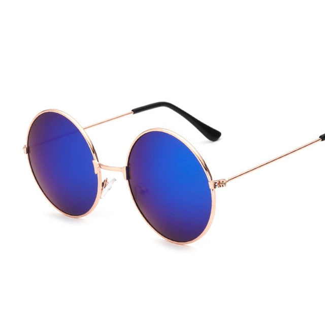New Retro Small Oval Sunglasses Metal Frame Vintage Color Clear Glasses UV400