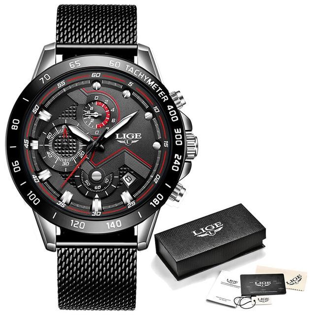 Luxury Mens Wrist Watch Quartz Clock Rose Gold Watch Men Waterproof Sport Chronograph - Buyhops
