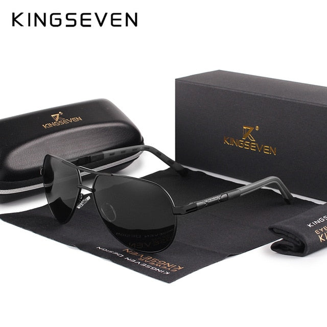 KINGSEVEN Vintage Aluminum Polarized Sunglasses