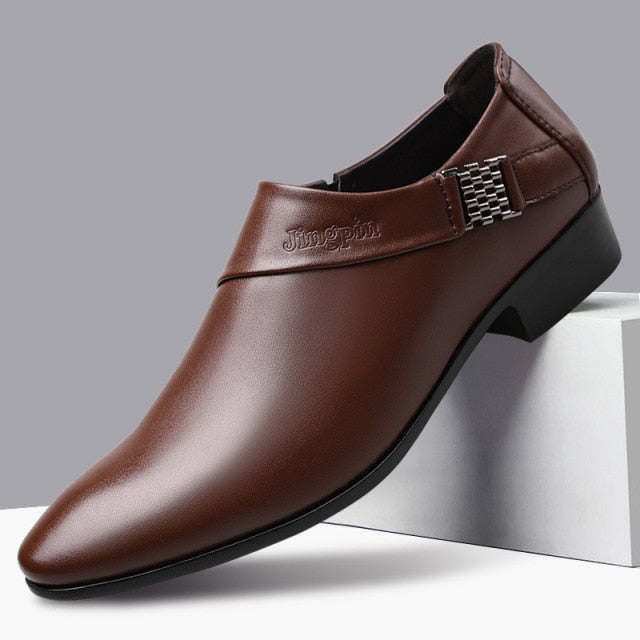 Leather Elegant Casual Business Shoes Mens Dress Shoes Everyday City Dinning Fine Shoes