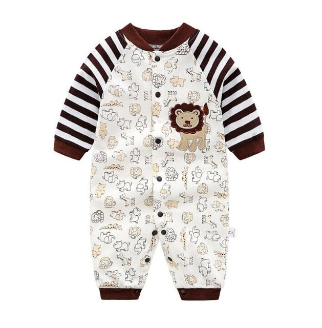 Newborn Unisex Jumpsuits Gentleman Autumn Long Sleeves Rompers Cotton Baby Clothes For Boys Girls Outfits Infantil Costume Wear