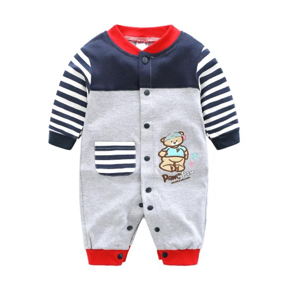 Newborn Unisex Jumpsuits Gentleman Autumn Long Sleeves Rompers Cotton Baby Clothes For Boys Girls Outfits Infantil Costume Wear