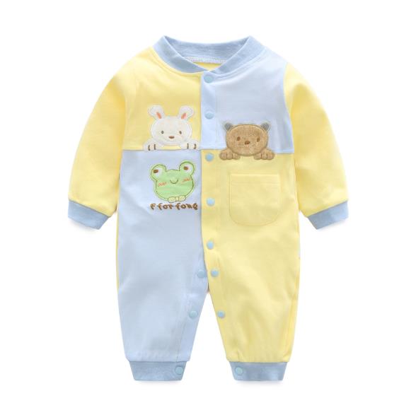 Newborn Unisex Jumpsuits Gentleman Autumn Long Sleeves Rompers Cotton Baby Clothes For Boys Girls Outfits Infantil Costume Wear