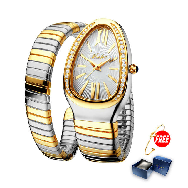 Luxury women watch snakes style