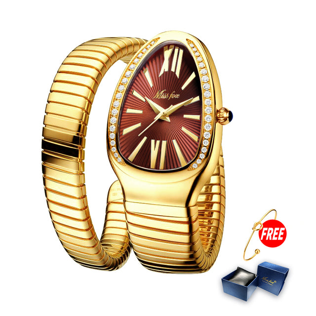 Luxury women watch snakes style