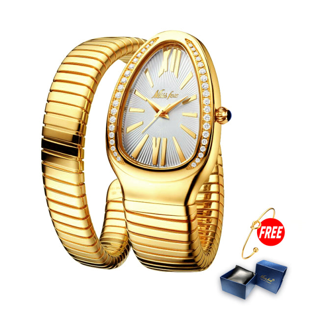 Luxury women watch snakes style