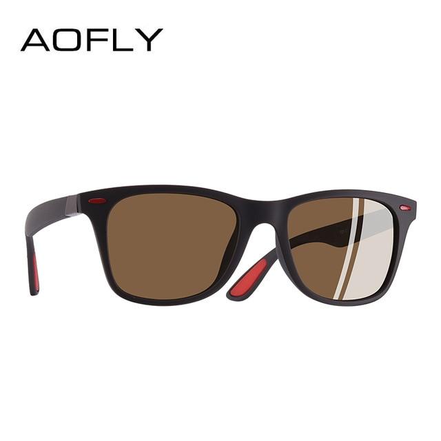 AOFLY BRAND Classic Polarized Sunglasses  Square Frame - Buyhops