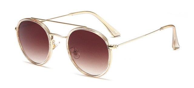 New trend sunglasses men and women round sunglasses UV400 glasses - Buyhops