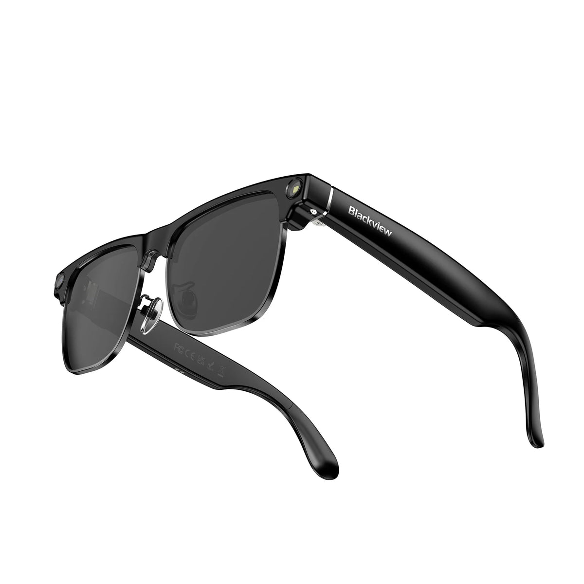 Blackview AI Smart Glasses with Camera, BT Call/Photo/4K HD Video Recording