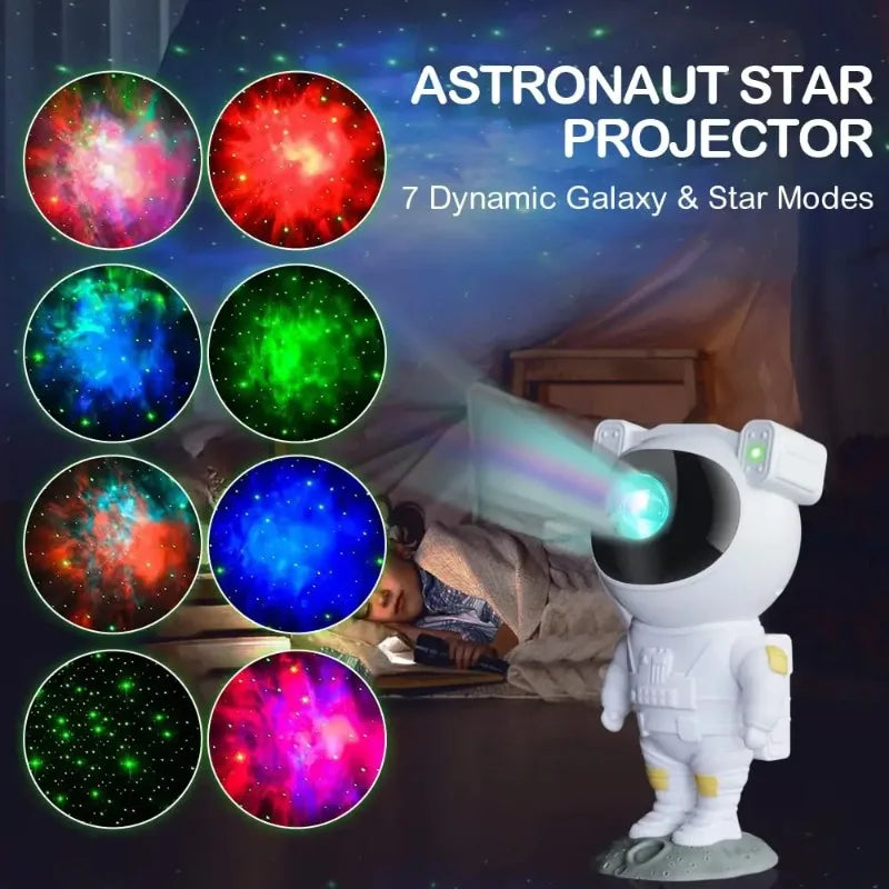 Astronaut Star Projector Night Light 360 Adjustable Timer Remote Control LED Lamp for Bedroom Party Birthday Home Decor Holiday