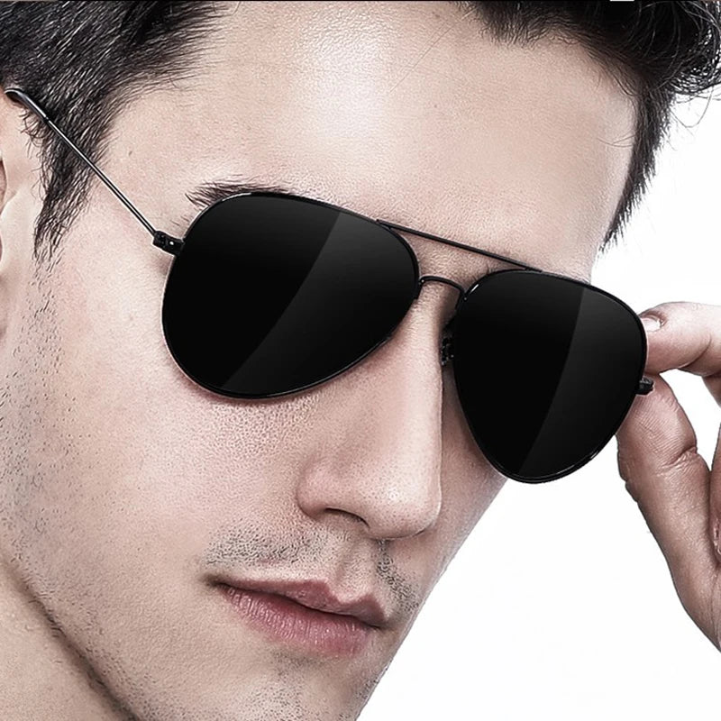Luxury Men's Sunglasses Driving Sun Glasses For Men Women Brand Designer Male Vintage Black Pilot Eyewear UV400