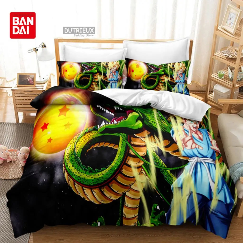 Japanese Anime Dragon Ball Duvet Cover Goku Bedding Sets
