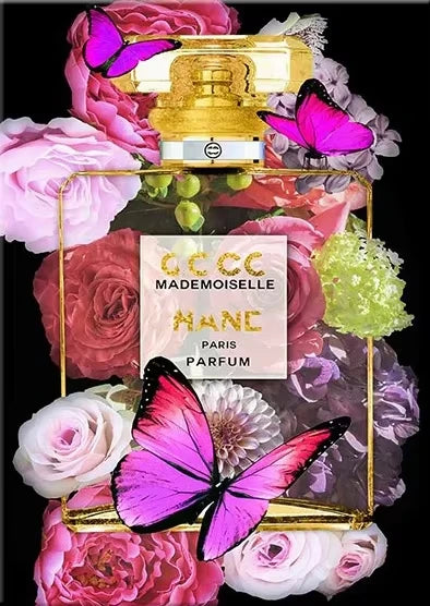 Modern Simple Wall Art Graffiti Fashion Paris Perfume Bottle HD Canvas Print Poster Home Living Room Bedroom Decoration
