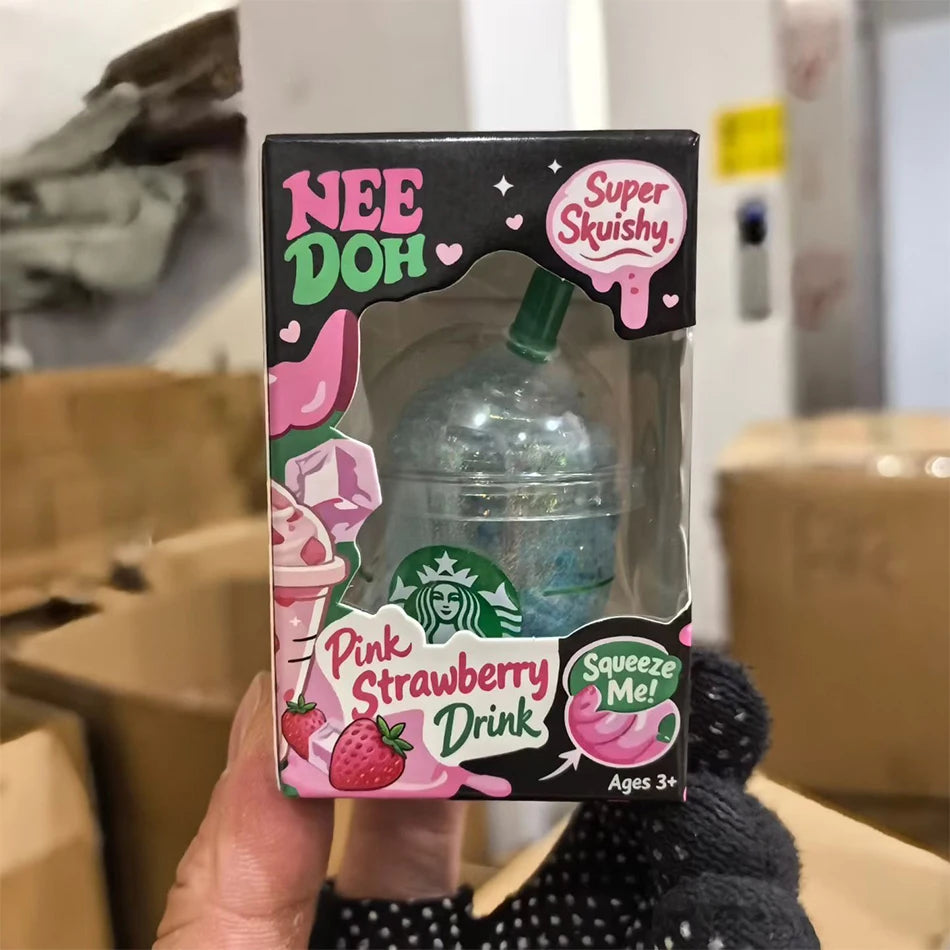 Cute Iced Coffee Cup Squishy  Portable Mini Drink Cup