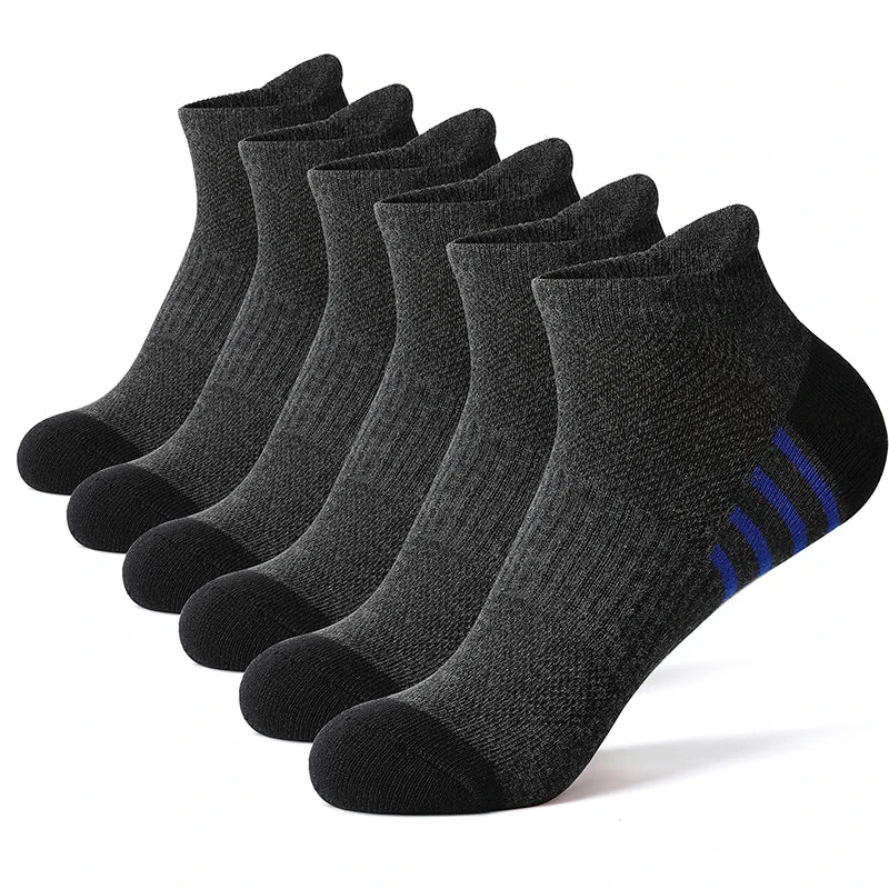 AOTOLK 6/12 Pairs Cotton Man and Women Socks Sports Solid Colors