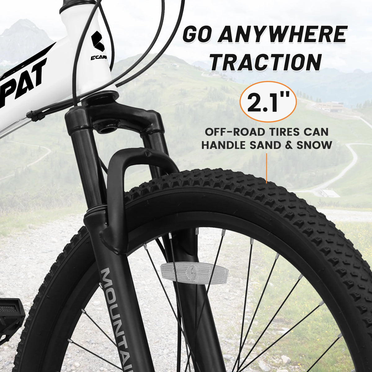 26 Inch Folding Mountain Bike, 21 Speed Full Suspension High-Carbon Steel MTB Dual Disc Brake