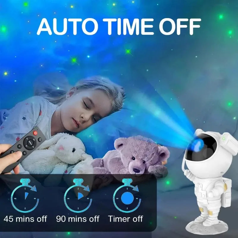 Astronaut Star Projector Night Light 360 Adjustable Timer Remote Control LED Lamp for Bedroom Party Birthday Home Decor Holiday