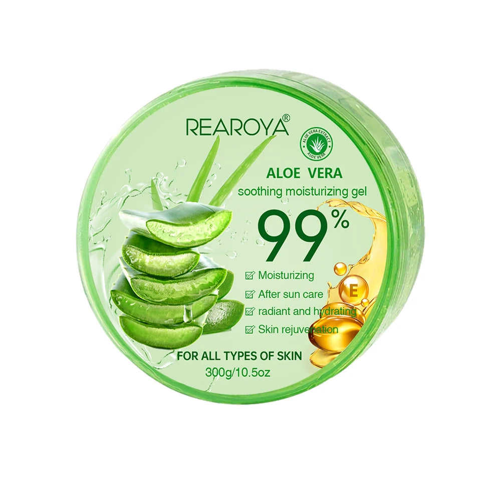 99% Aloe Vera Moisturizing Clear Gel Cream Refreshing Non Sticky Facial Wash