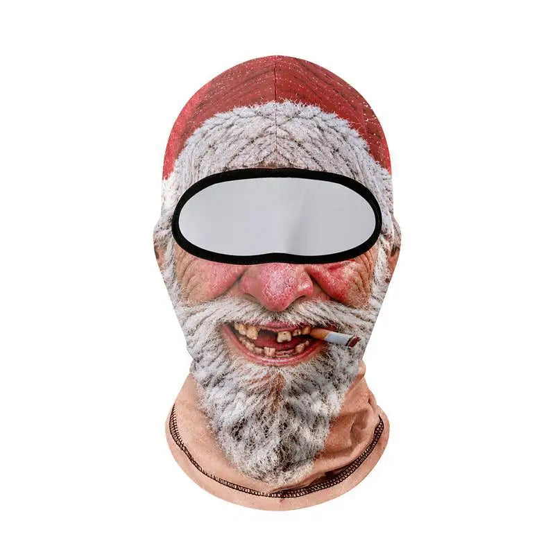 Funny Old Man Ski Mask Realistic Face Balaclava Summer Winter 3D Printed Full Face Mask for Skiing Snowboarding Outdoor Sports