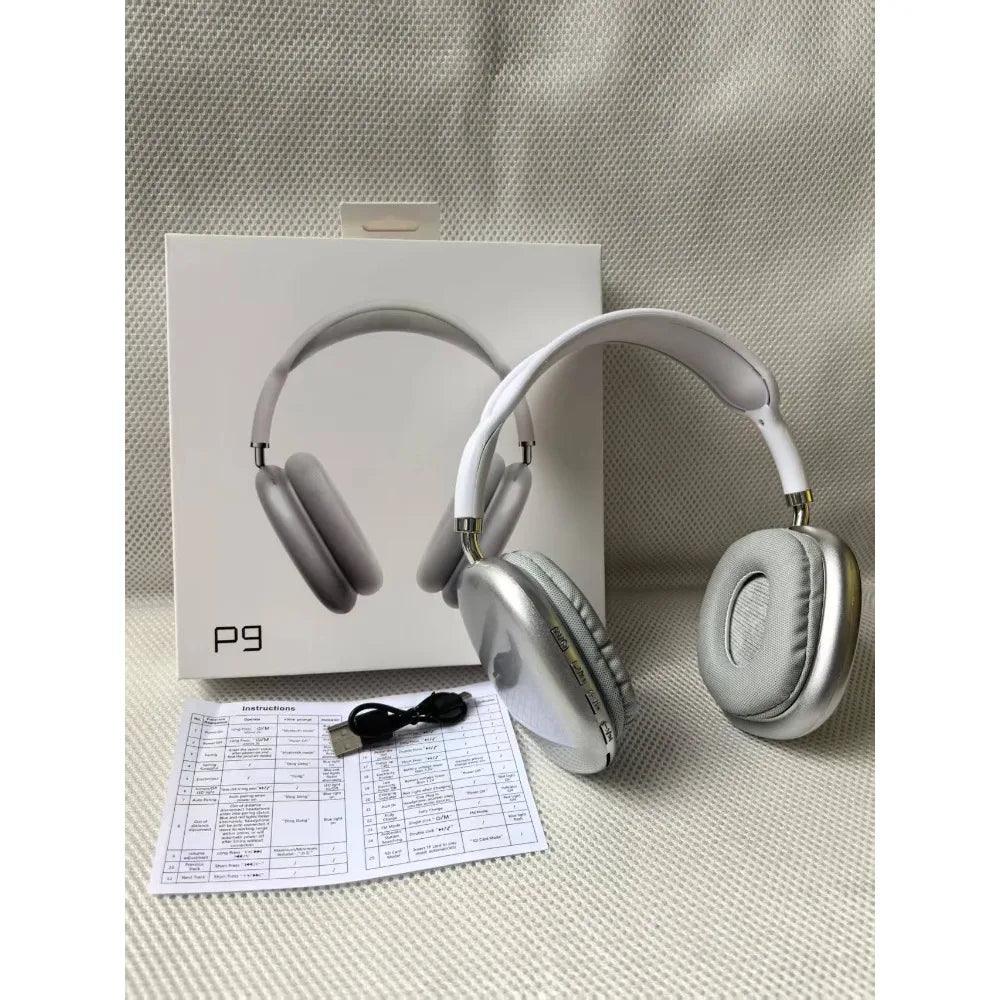 New head mounted headphones P9 Bluetooth earphones with high quality and long battery life wireless earphones