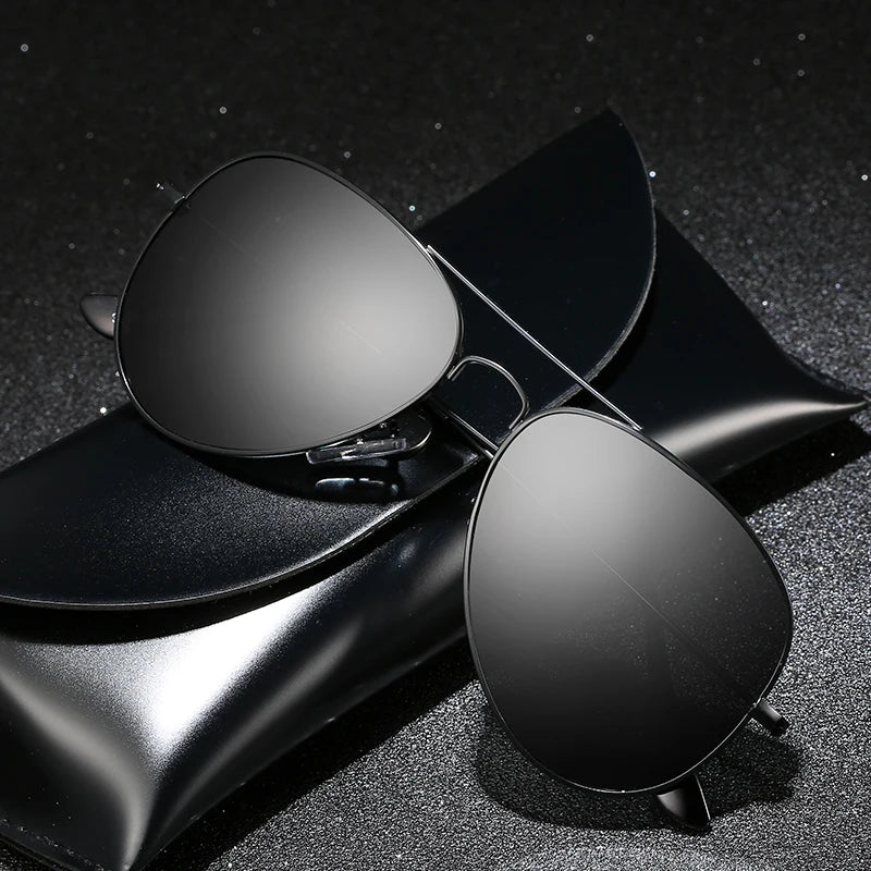 Luxury Men's Sunglasses Driving Sun Glasses For Men Women Brand Designer Male Vintage Black Pilot Eyewear UV400