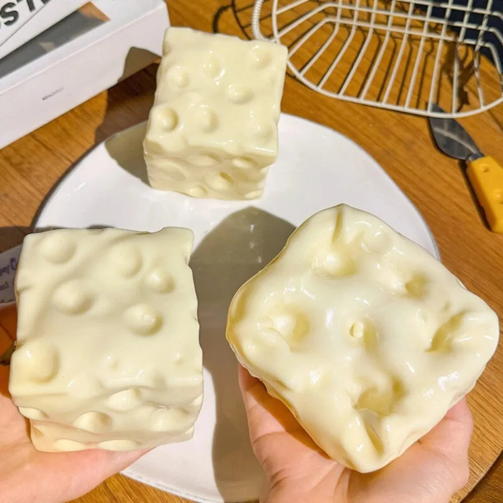 Cheese Cube Shapeable Squishy