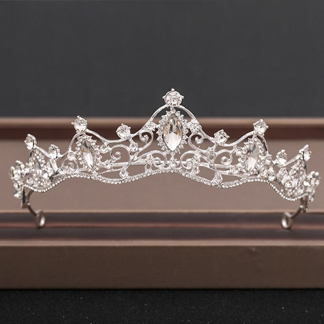 Sweet 16 Quinceanera Rhinestones Crystal Tiaras Bride Party Crowns Wedding Hair Accessories