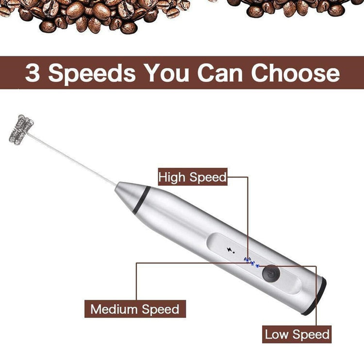 USB Electric Egg Whisk Automatic Handhold Milk Foam Coffee Maker Cappuccino Frother Portable Kitchen Tool