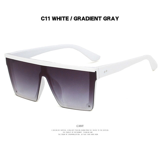 Vintage Design Women  Sunglasses  Big Frame Mirror Red Purple Eyewear UV400
