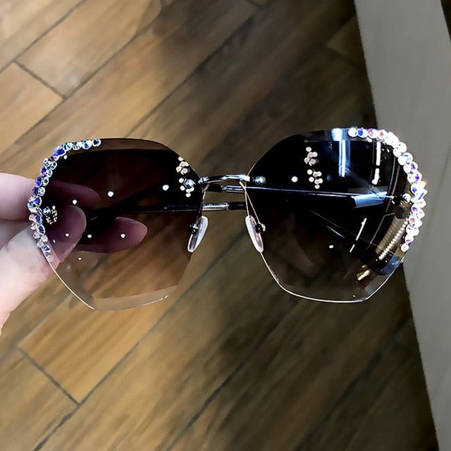 Vintage Design Women  Sunglasses  Big Frame Mirror Red Purple Eyewear UV400