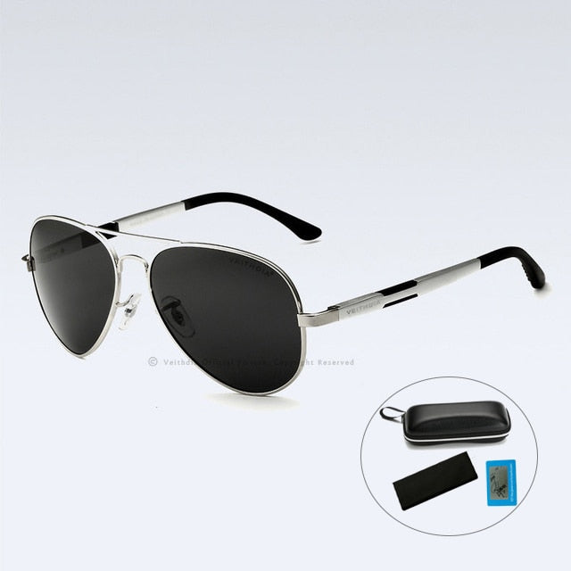 Aluminum Men's Sunglasses Polarized UV400 Lens Sun Glasses Male Classic Glasses for Driving And More