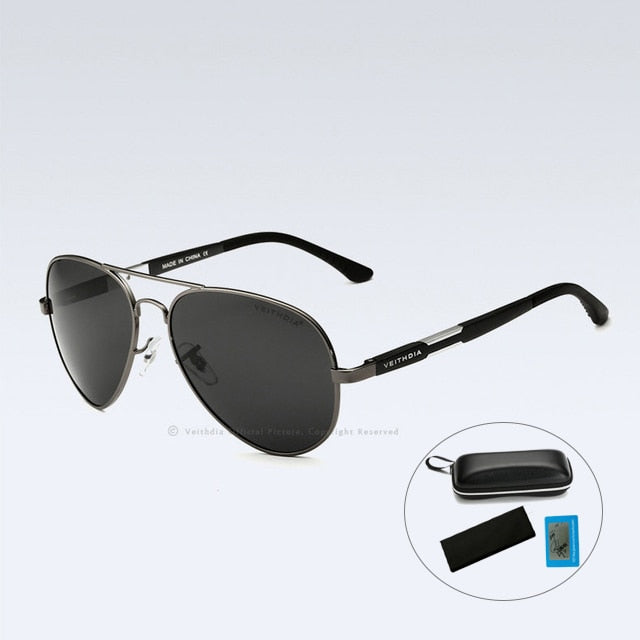 Aluminum Men's Sunglasses Polarized UV400 Lens Sun Glasses Male Classic Glasses for Driving And More