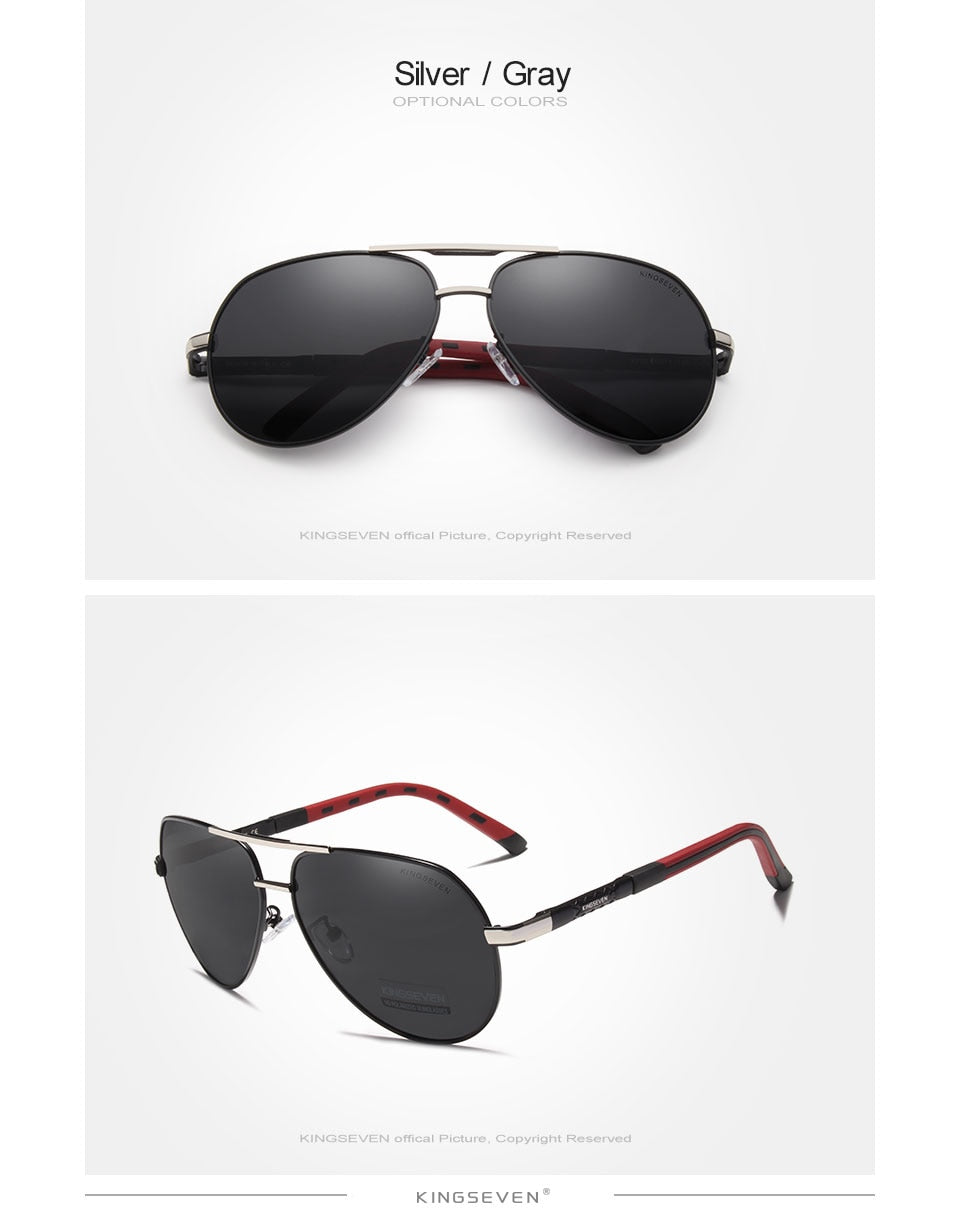 KINGSEVEN Vintage Aluminum Polarized Sunglasses