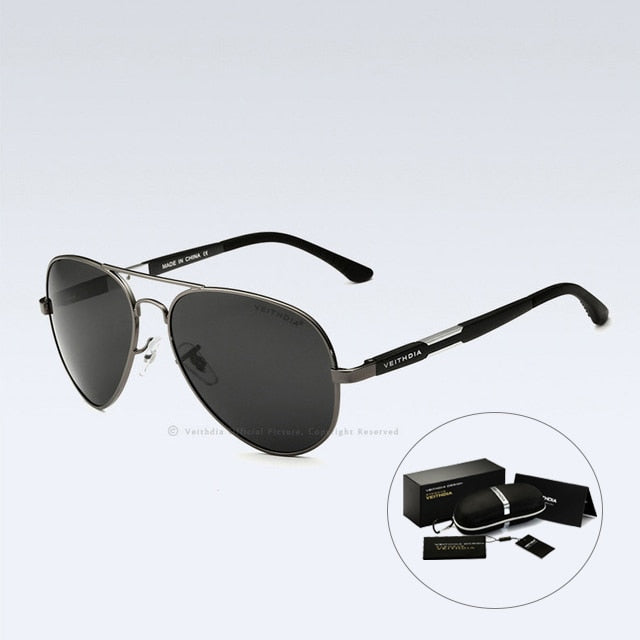 Aluminum Men's Sunglasses Polarized UV400 Lens Sun Glasses Male Classic Glasses for Driving And More