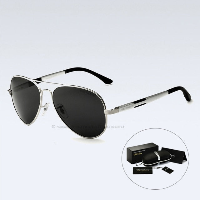 Aluminum Men's Sunglasses Polarized UV400 Lens Sun Glasses Male Classic Glasses for Driving And More