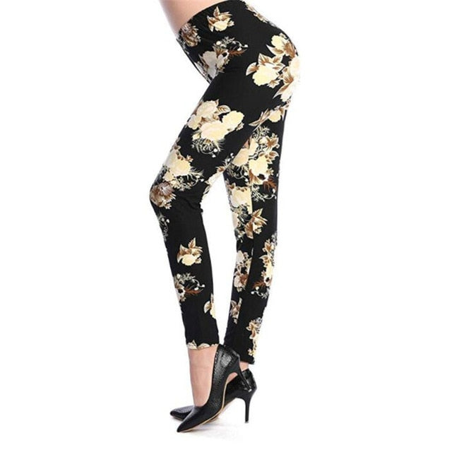 Camouflage Womens leggins Graffiti Style Slim Stretch Trouser Army Green Leggings Pants K085