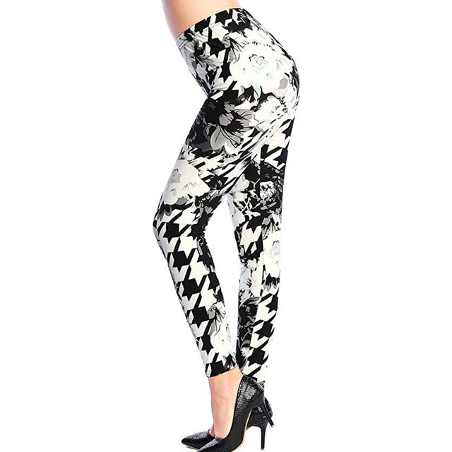 Camouflage Womens leggins Graffiti Style Slim Stretch Trouser Army Green Leggings Pants K085