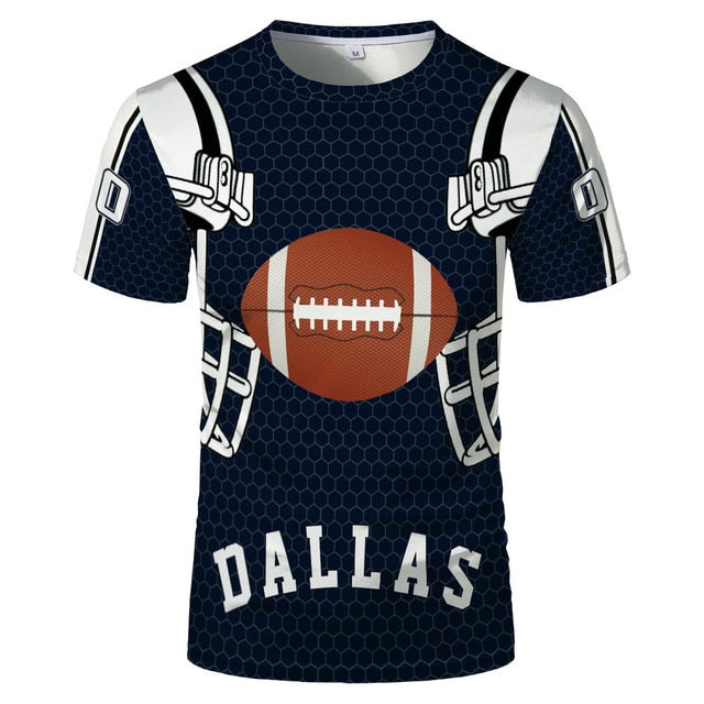 3D Printing T-shirt Rugby jersey 32 football team clothing sports Shirt