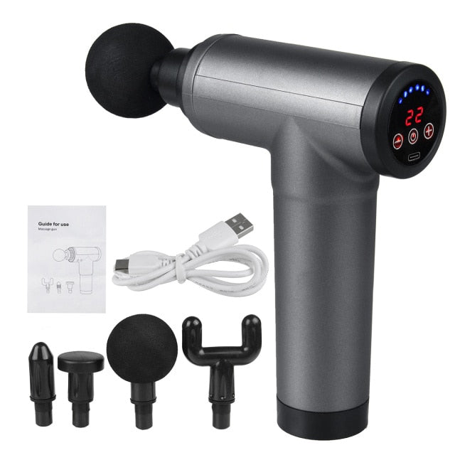 Muscle Pain Massager Relax Body Relief With 4 Heads And 8000r/min