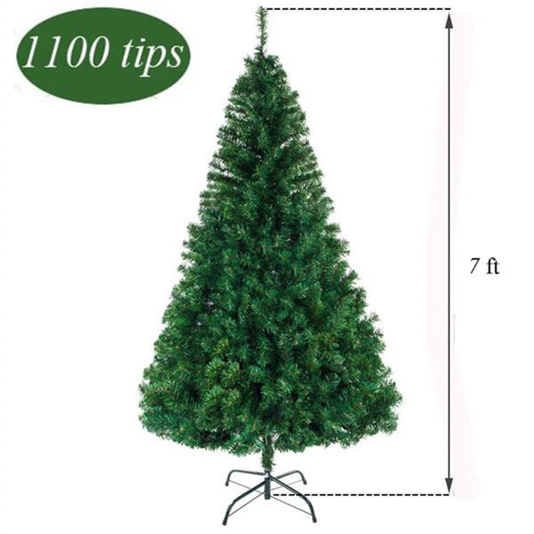 Christmas Tree 7Feet 1100 Branches Simple Assembly More Sturdy and Realistic