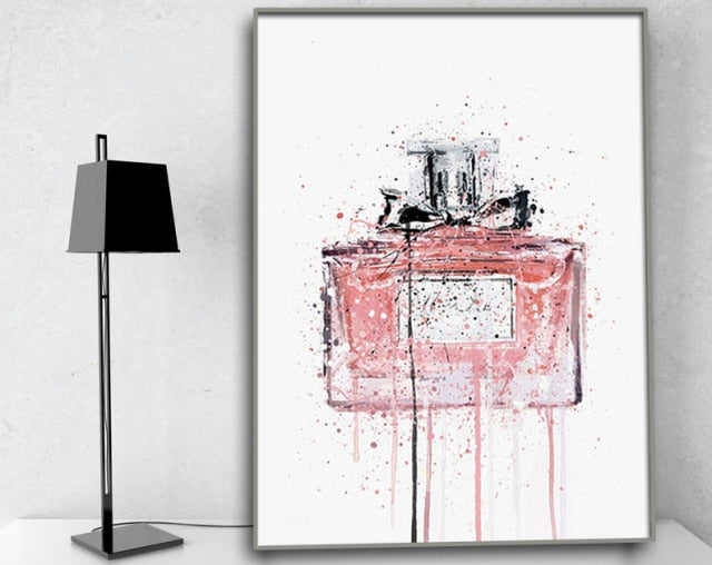 Graffiti Perfume Street Art Canvas Poster Prints Wall Picture Modern Fashion Women Bedroom Print Living Room Home Decoration