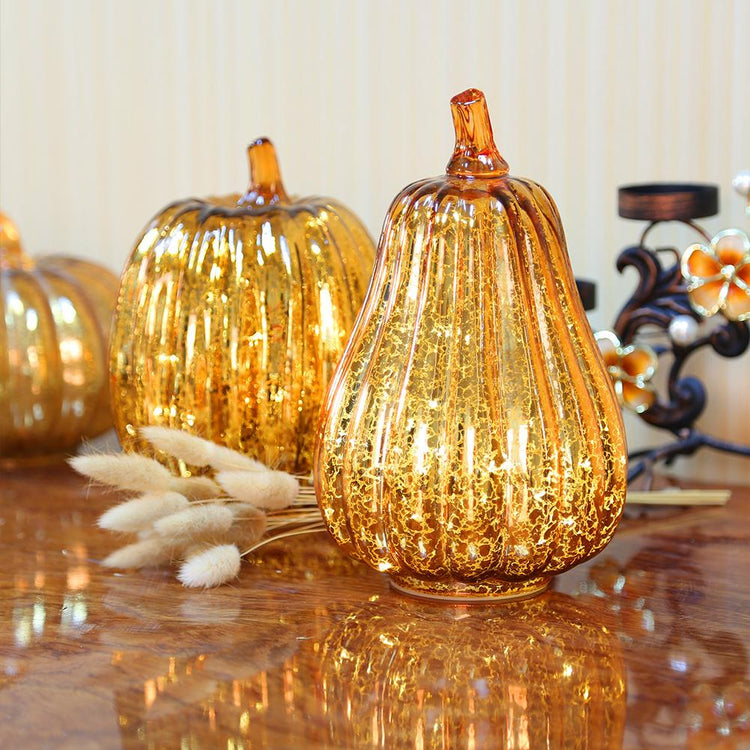 Luminous Pumpkin Lamp With Timer Thanksgiving Harvest Decorative Pumpkins Lamps