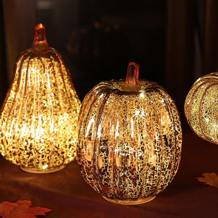 Luminous Pumpkin Lamp With Timer Thanksgiving Harvest Decorative Pumpkins Lamps