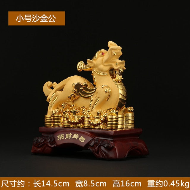 Lucky Pixiu Ornaments  Living Room Decor Feng Shui Home Decoration Craft Statues Sculptures Craft Figurines