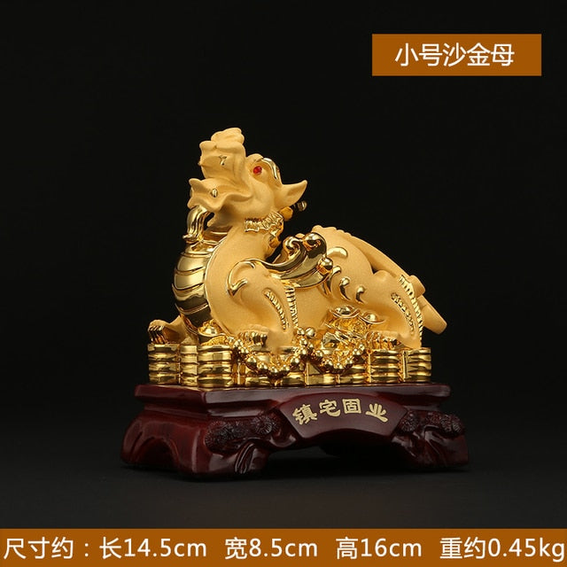Lucky Pixiu Ornaments  Living Room Decor Feng Shui Home Decoration