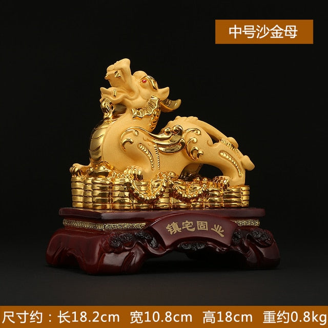 Lucky Pixiu Ornaments  Living Room Decor Feng Shui Home Decoration