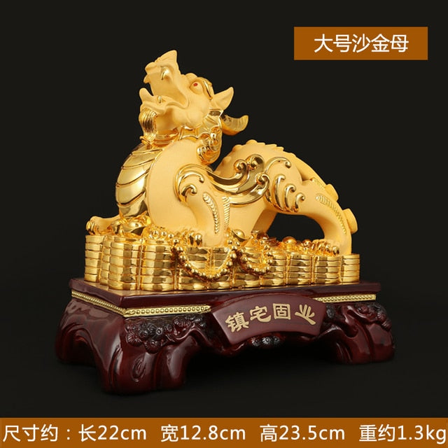 Lucky Pixiu Ornaments  Living Room Decor Feng Shui Home Decoration