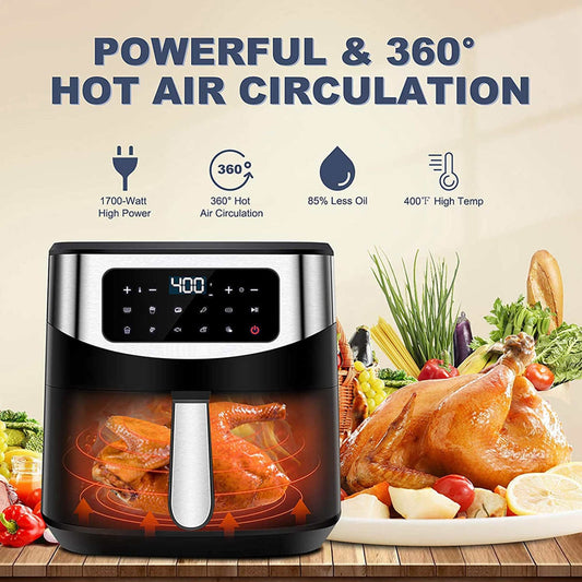 7.5L Intelligent Deep fryer for home Oil free air fryer toaster oven Big capacity French fries machine digital air fryer