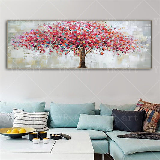 Abstract Oil Painting Trees Landscape Tree Poster Print Modern Living Room Mural Decoration Picture Wall Art Canvas Painting