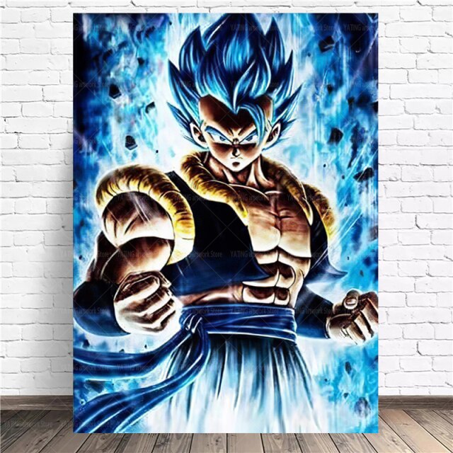 Dragon Ball Japanese Anime Canvas Painting Watercolor Character Poster Printing Modern Art Decoration Mural Home Bedroom Decorat